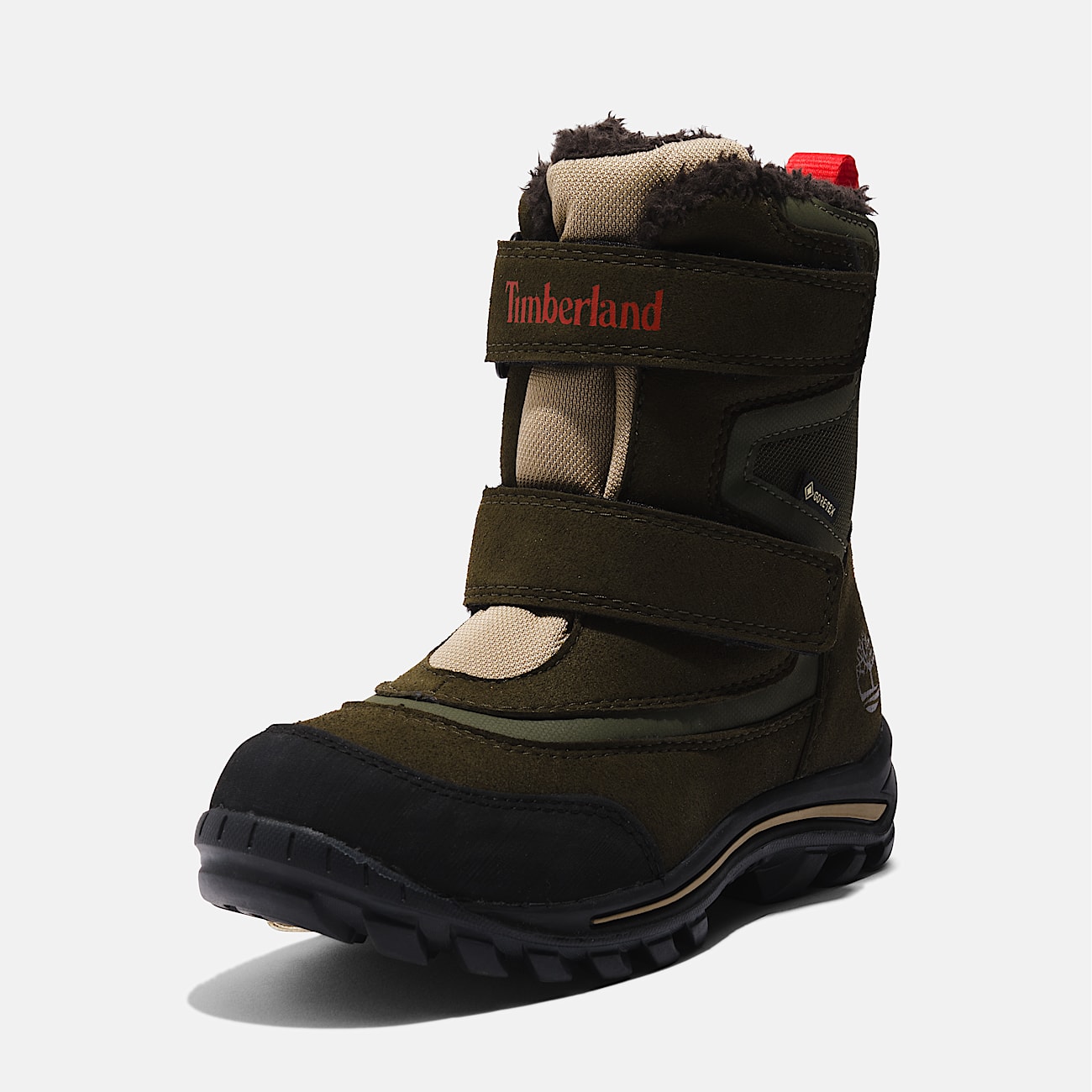 Chillberg Mid Hook & Loop Snow Boot with Gore-Tex® Bootie for Junior in Green