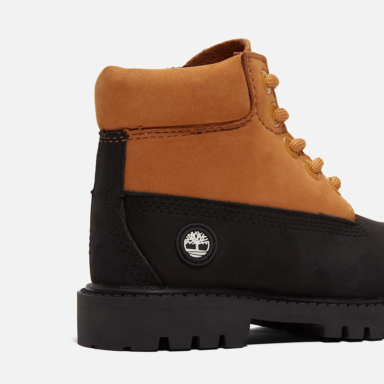 Bota Impermeável com Atacadores Timberland® Premium 6-Inch para Criança em preto/amarelo