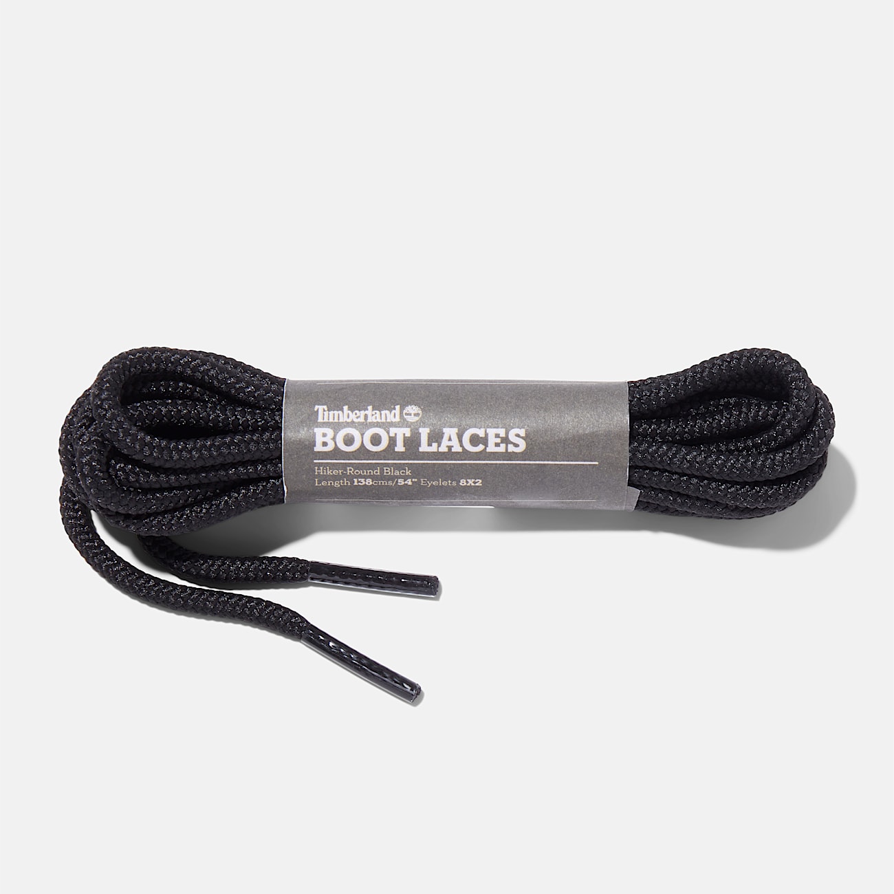 Cordones redondos de montaña de 137 cm (54") en negro