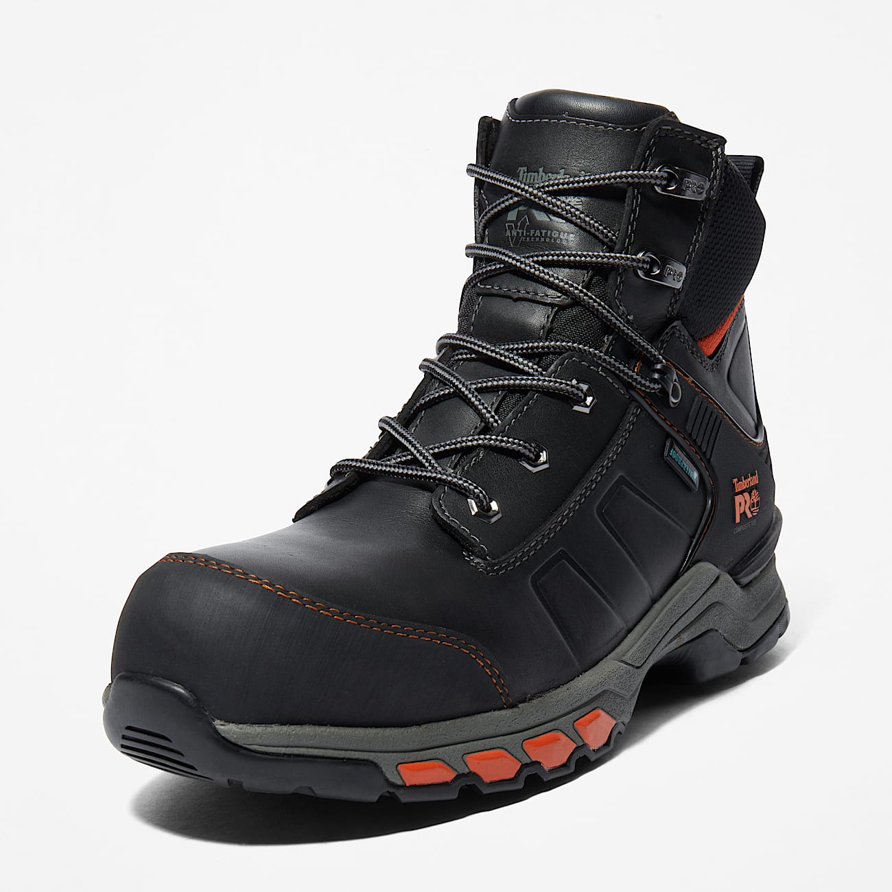 Timberland PRO® Hypercharge 6" Waterproof Composite Toe Work Boot for Men in Black - 9