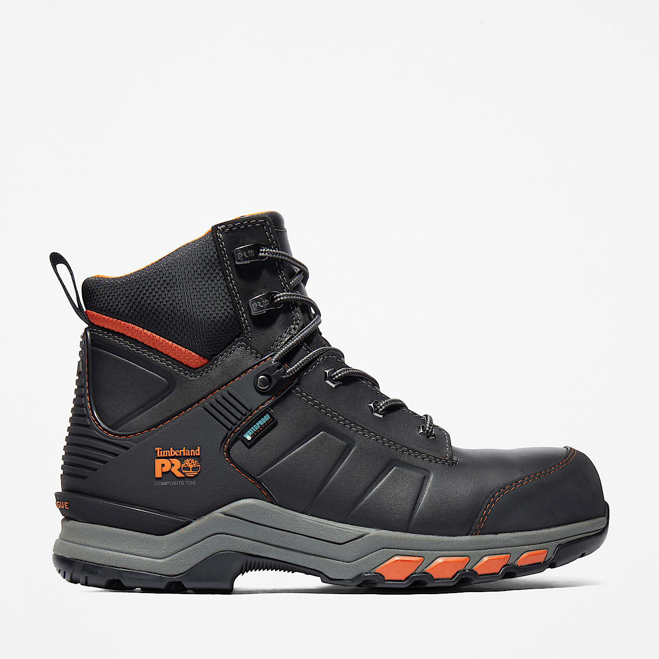 Timberland PRO® Hypercharge 6" Waterproof Composite Toe Work Boot for Men in Black - 1