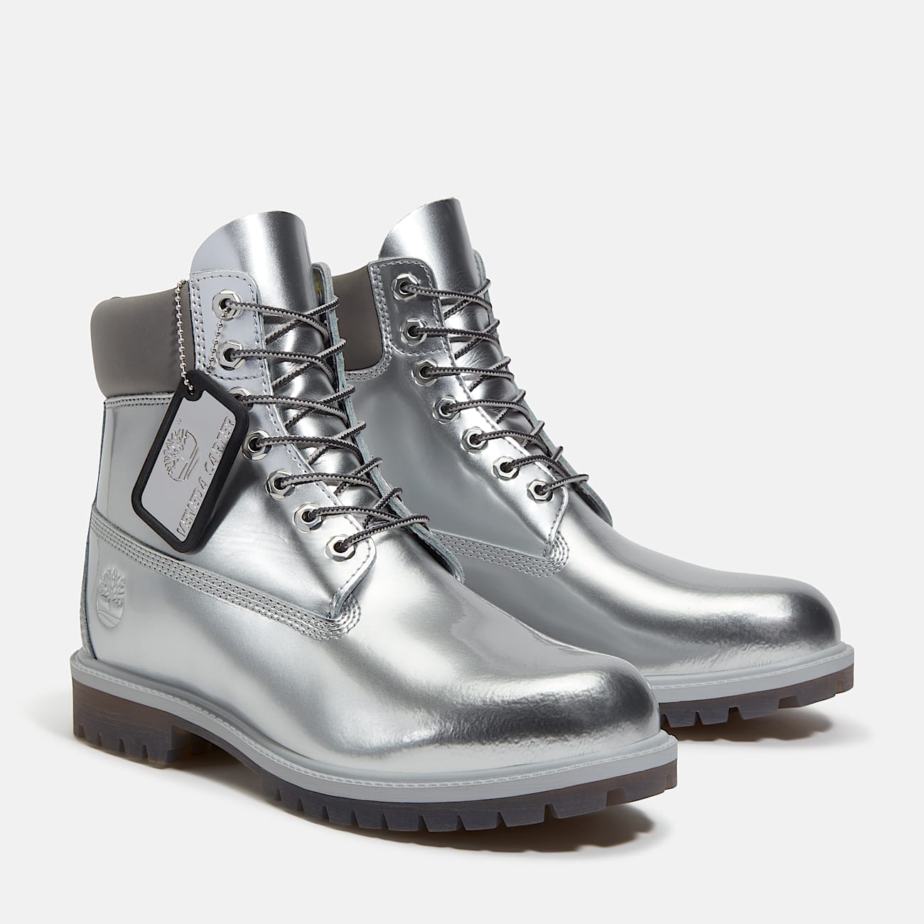 Timberland® X Veneda Carter 6” Lace Up Waterproof Boot for Men in Silver