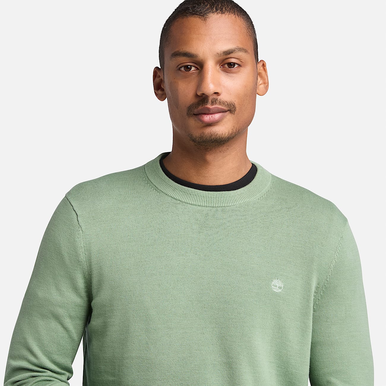 Garngefärbter Williams River Pullover aus Baumwolle für Herren in Grün - 3