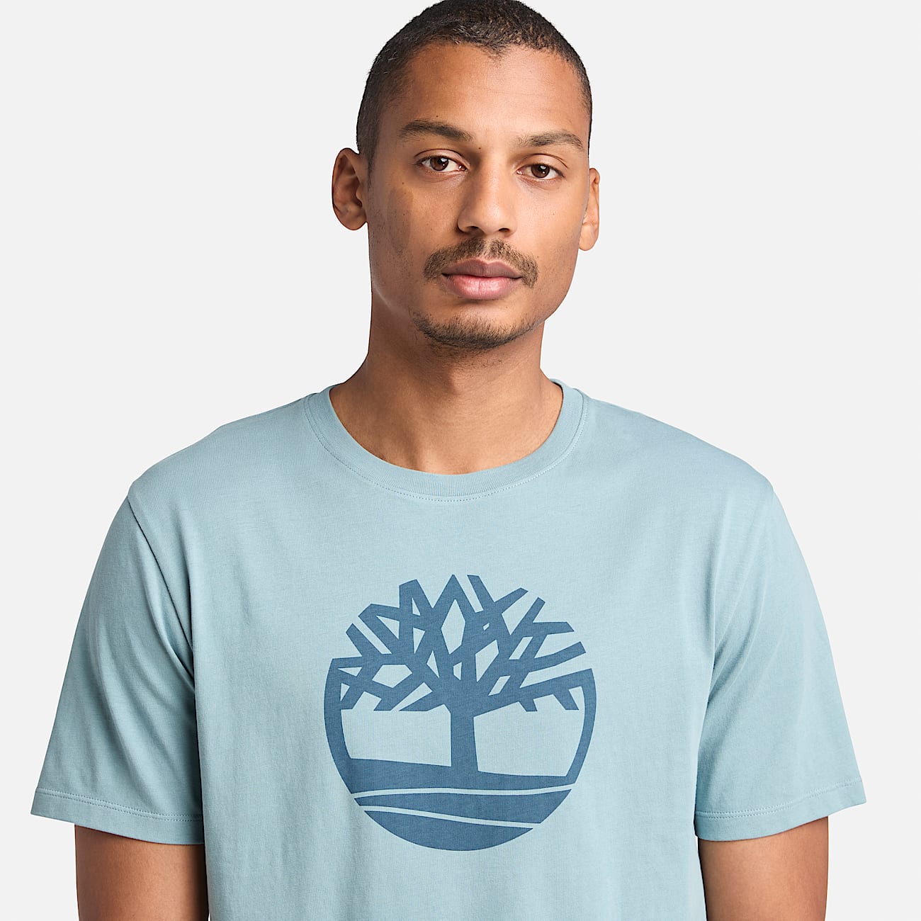 T-shirt Kennebec River Tree Logo para Homem em Azul - 3