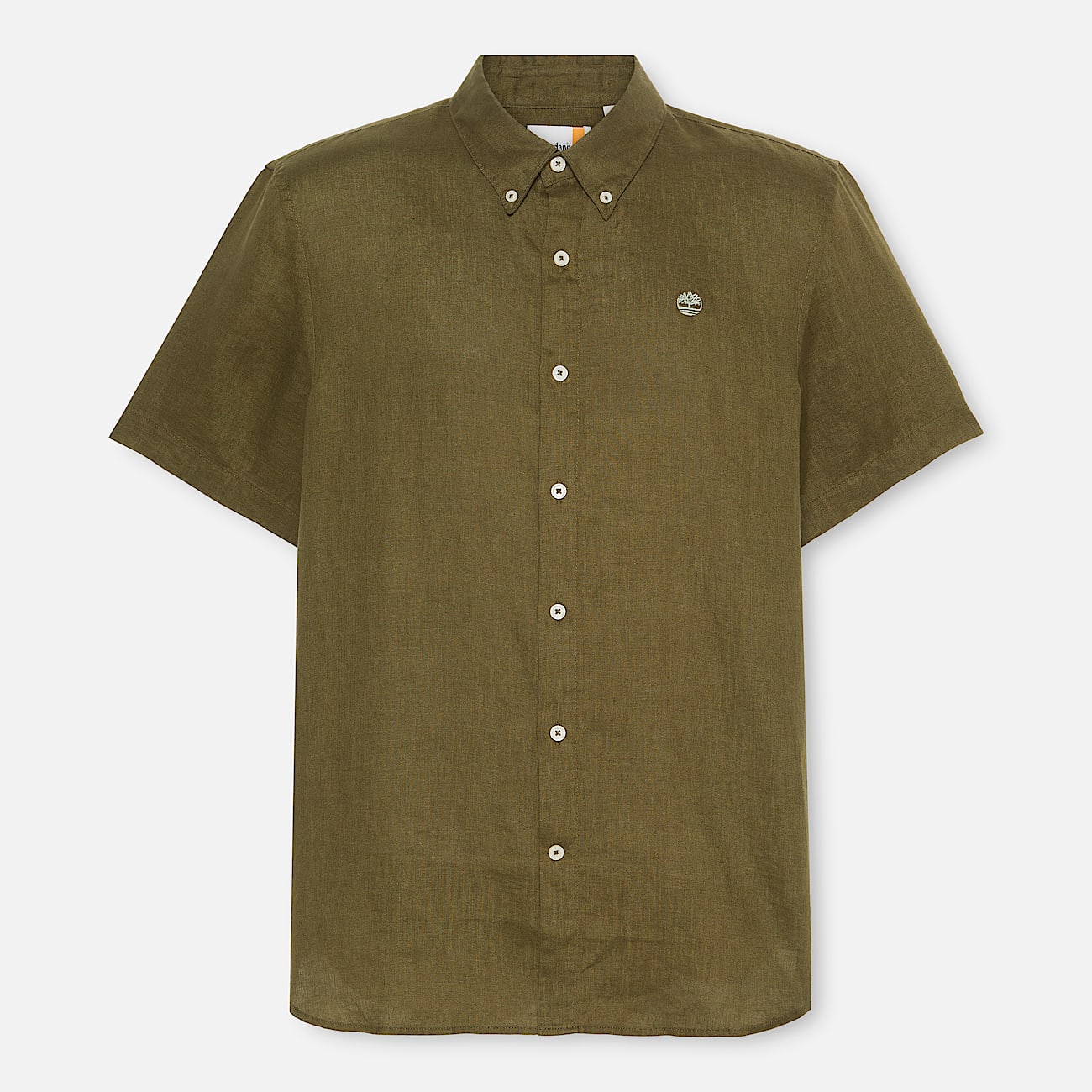Camisa de Manga Curta em Linho Mill Brook para Homem em verde - 5