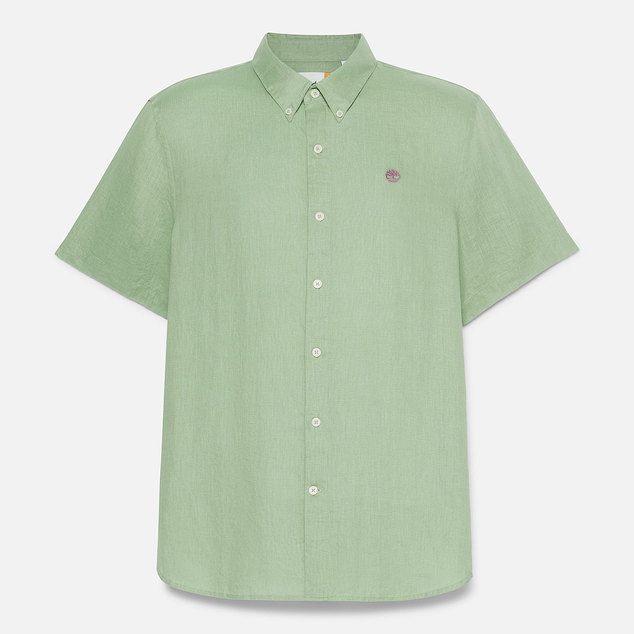 Camicia a Maniche Corte in Lino Mill Brook da Uomo in verde chiaro - 7