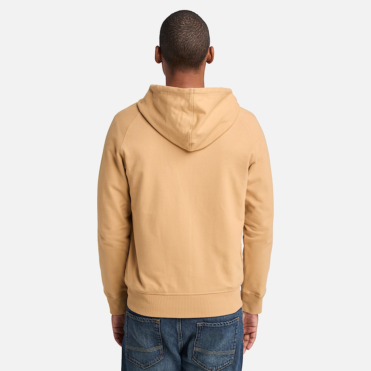 Felpa con Cappuccio e Zip Intera Loopback Exeter River da Uomo in giallo - 4