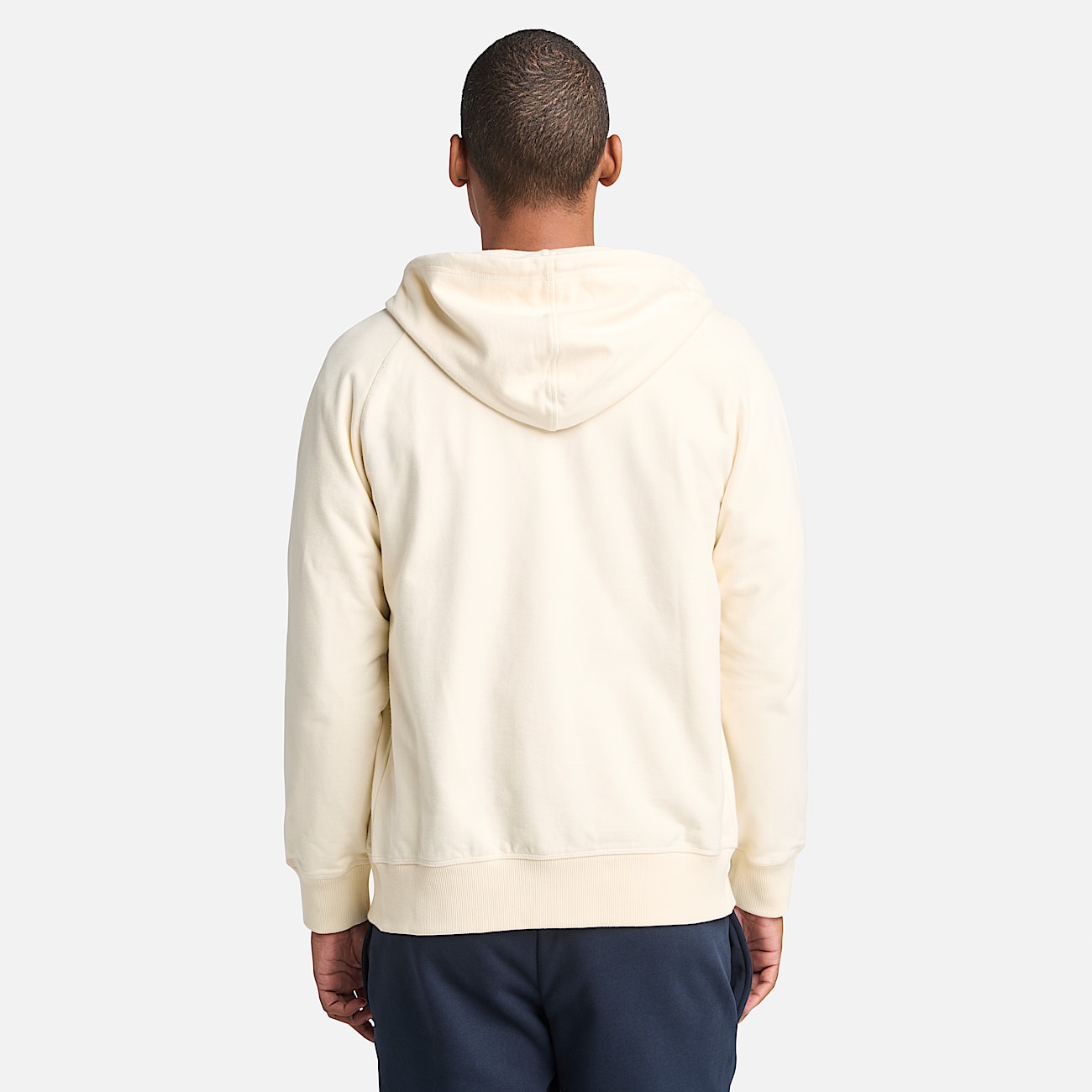 Veste à capuche zippée à envers bouclé Exeter River pour homme en beige clair - 4