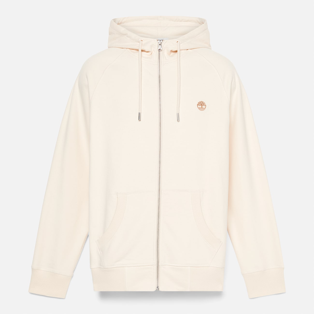 Veste à capuche zippée à envers bouclé Exeter River pour homme en beige clair - 5