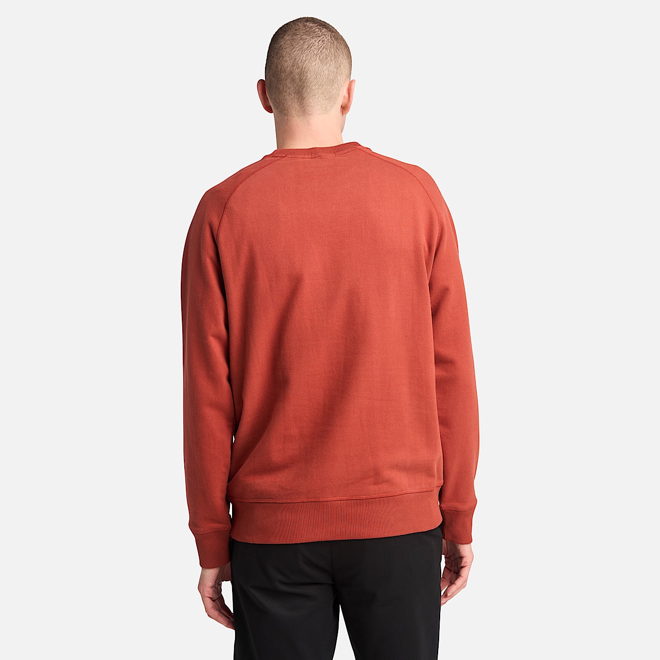 Felpa Girocollo Loopback Exeter River da Uomo in rosso