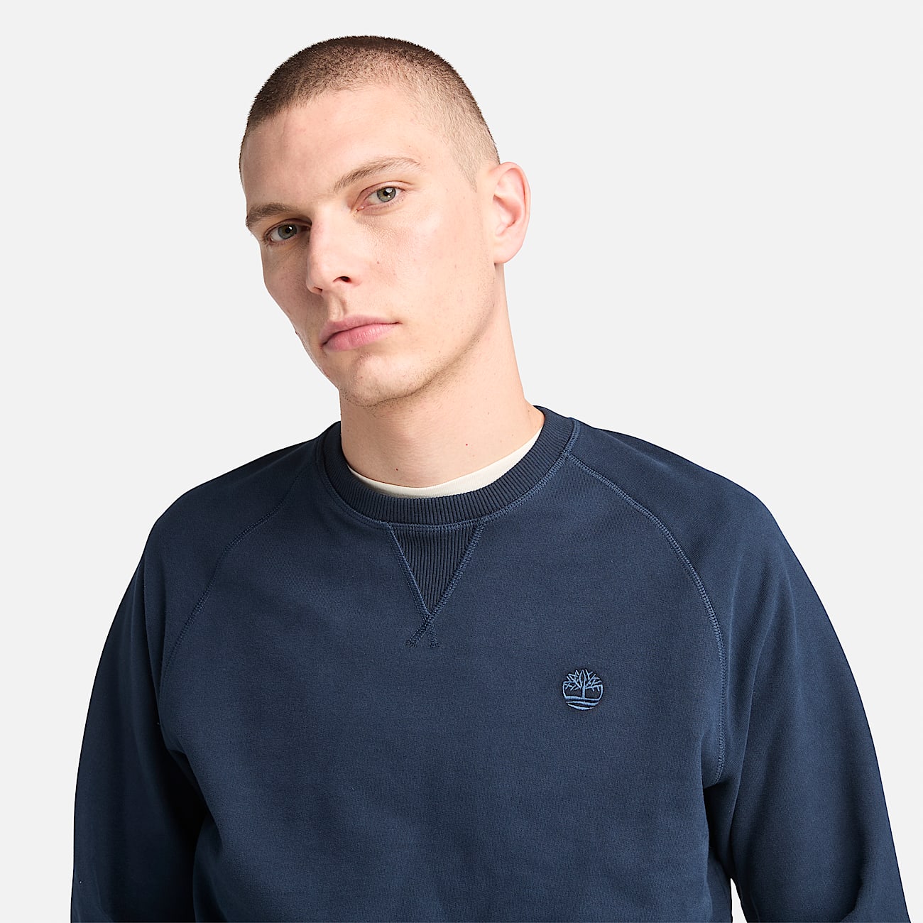 Exeter River Loopback Crewneck Sweatshirt for Men in Dark Blue - 3