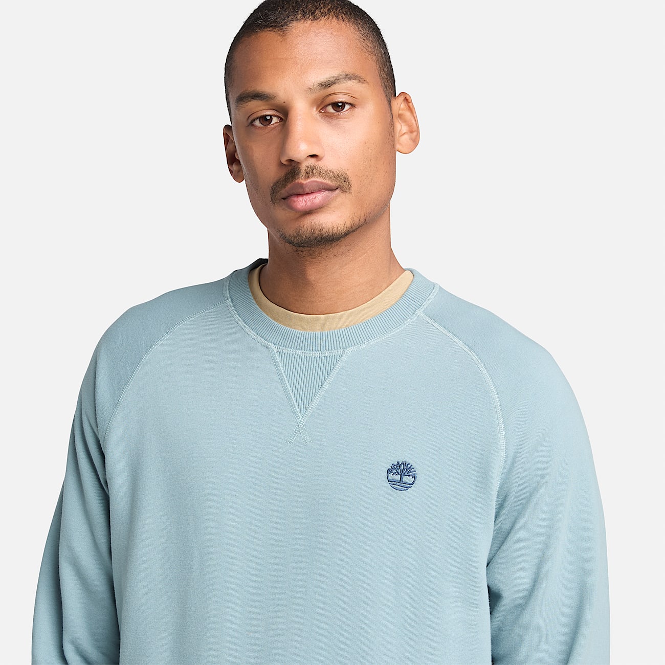 Exeter River Loopback Sweatshirt met ronde hals voor heren in blauw - 3