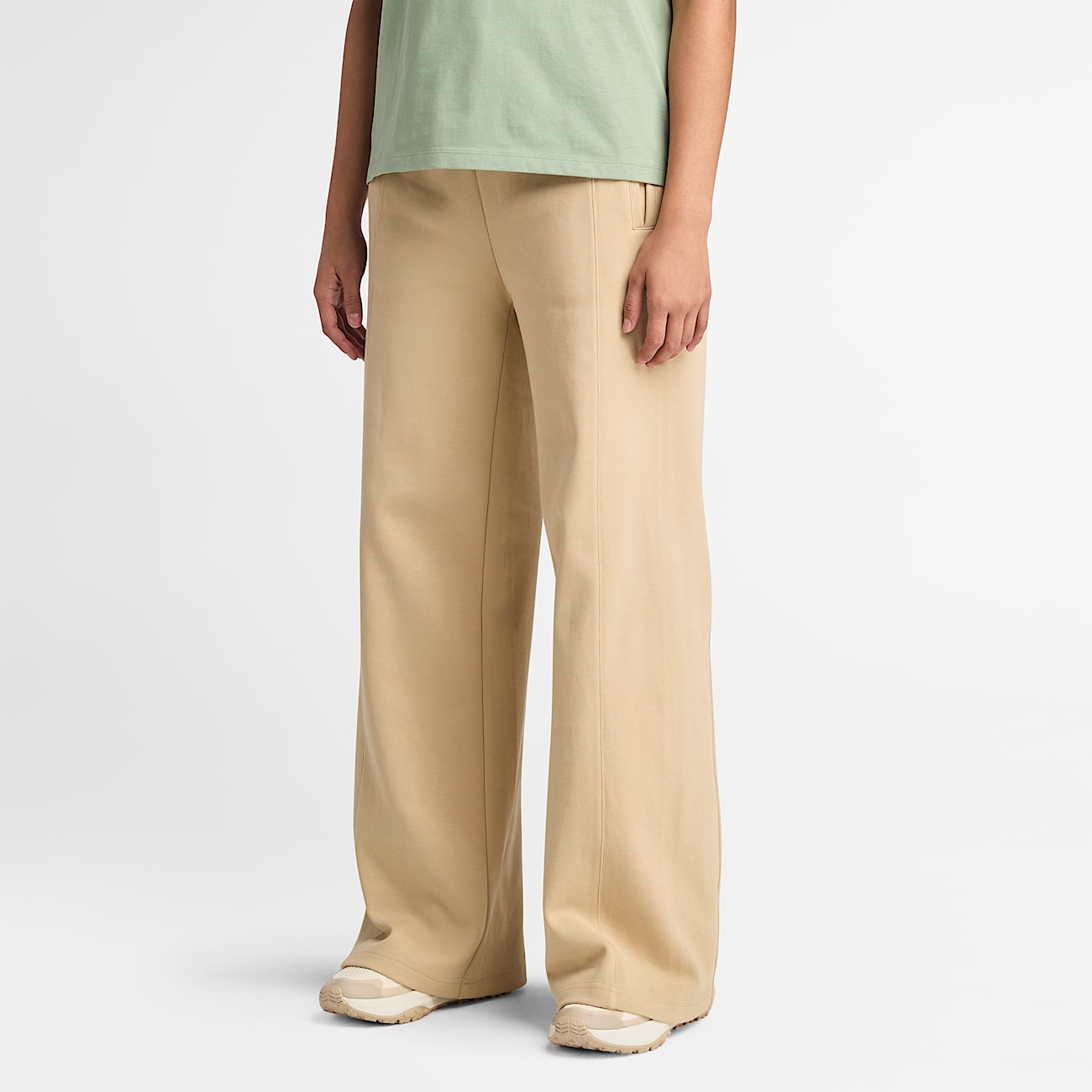 Lush Palazzo Trousers for Women in Beige