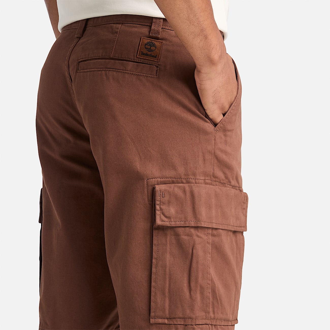 Brookline Twill Cargo Short for Men in Brown - 3