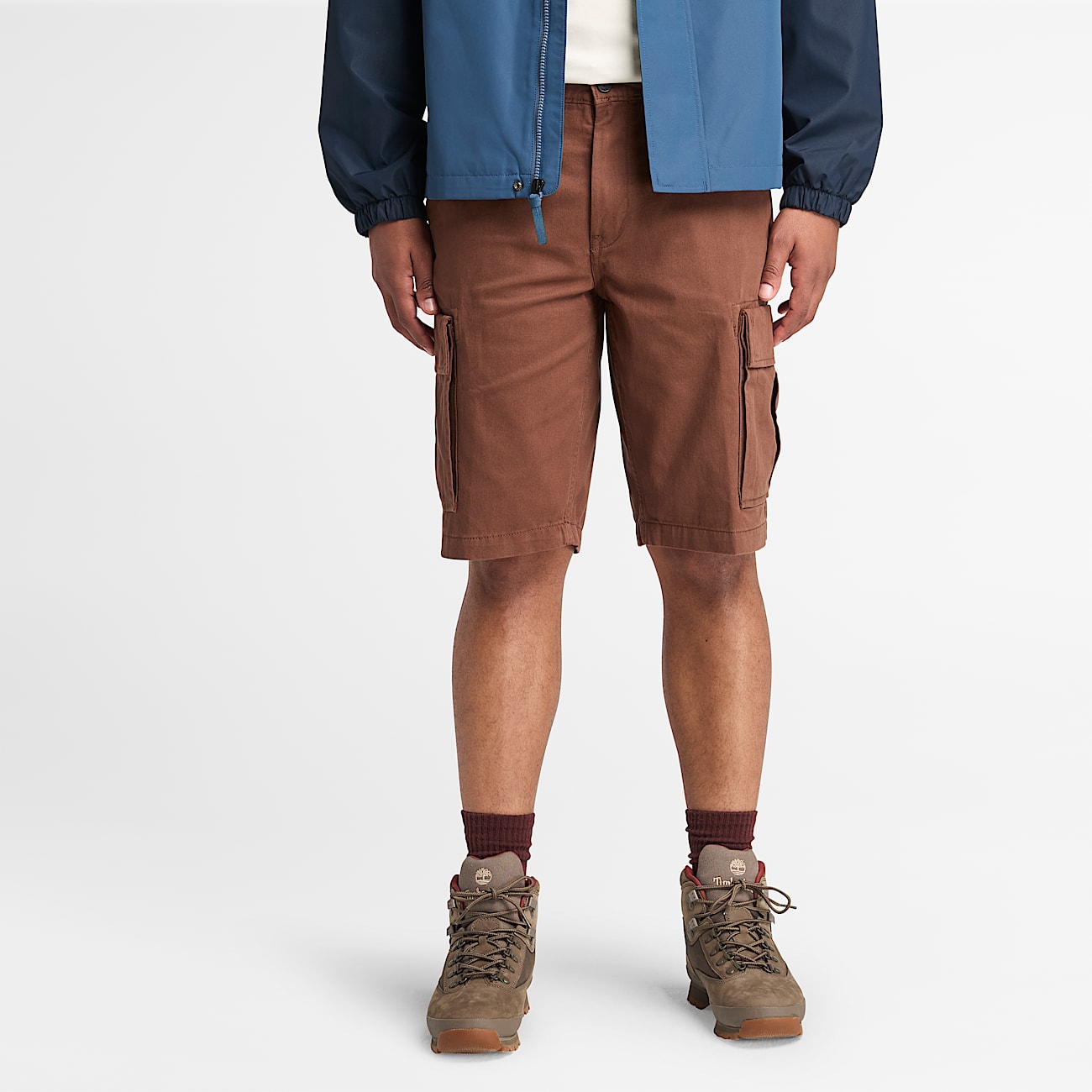 Brookline Twill Cargo Short for Men in Brown - 1