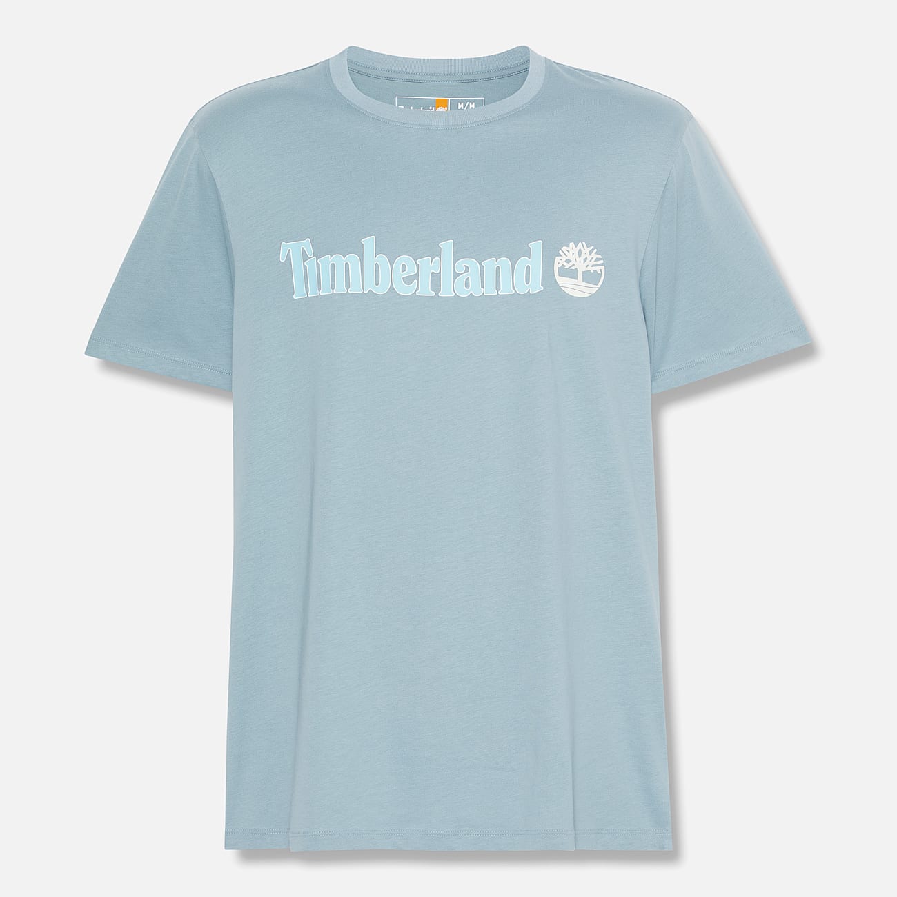 Camiseta de manga corta Kennebec River con logotipo lineal para hombre en azul claro - 5