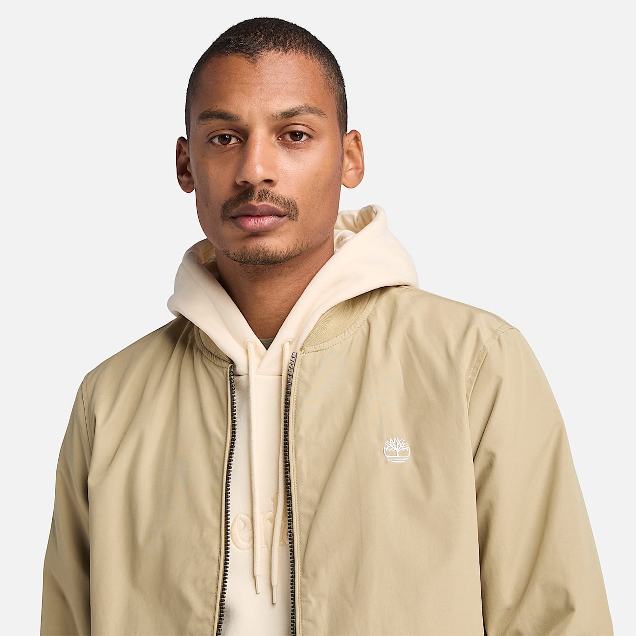 Strapazierfähige wasserabweisende Bomberjacke für Herren in Beige - 3