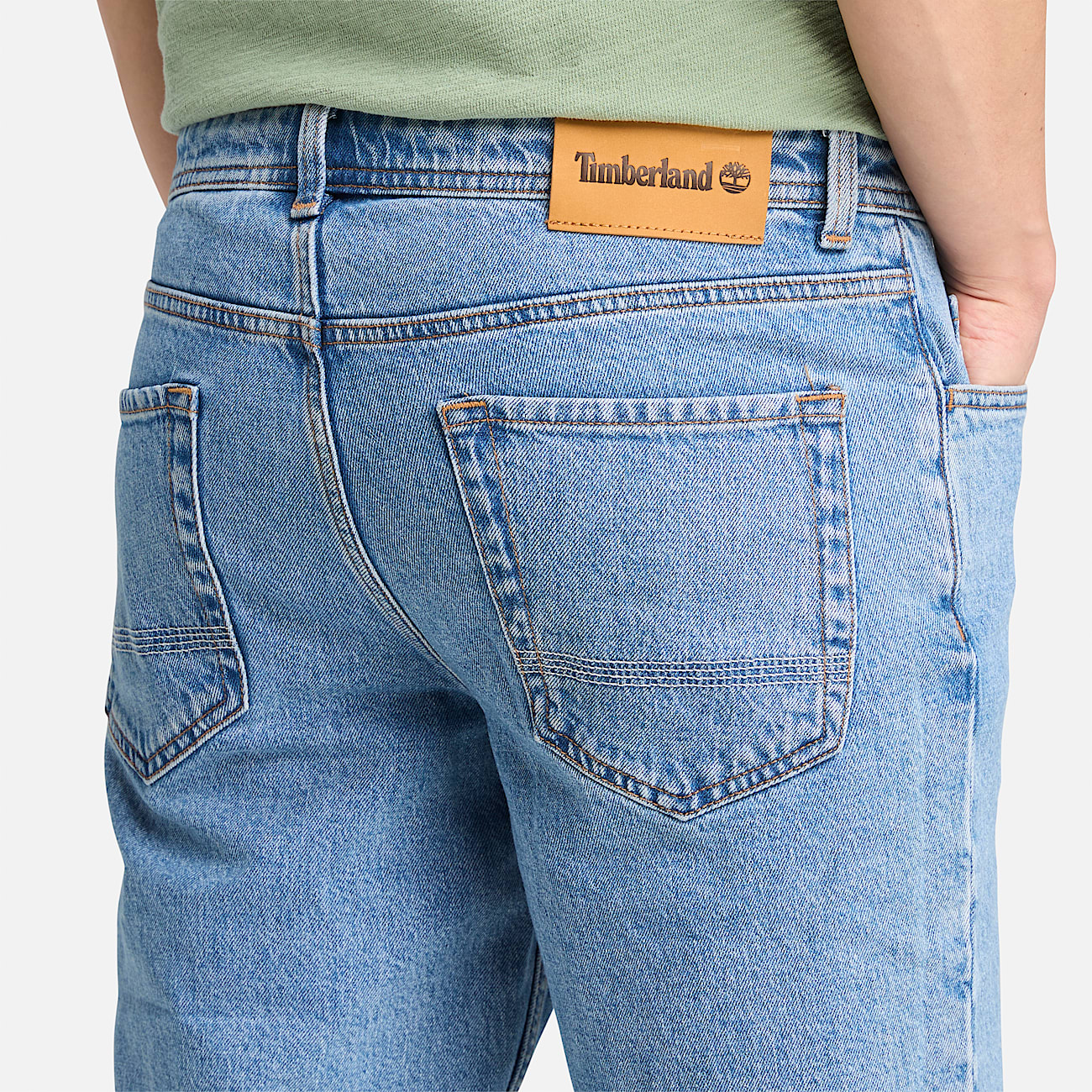 Shorts in Denim da Uomo in blu chiaro - 4