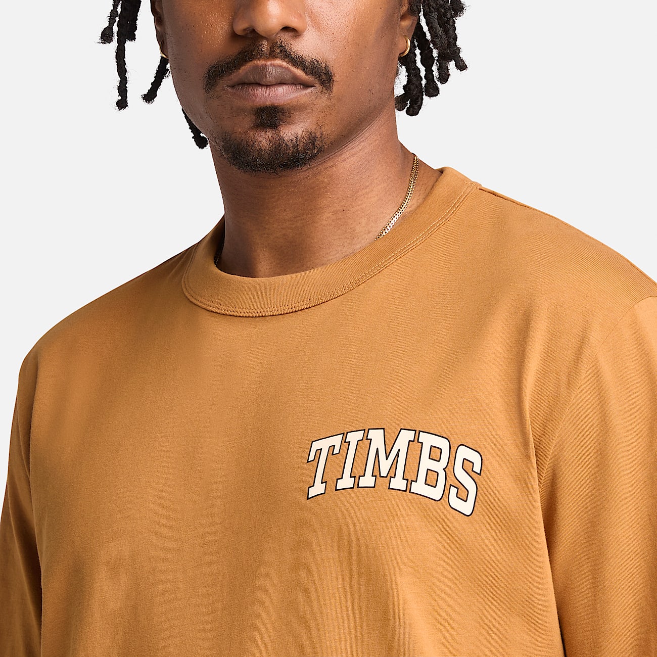 TIMBS Graphic T-Shirt for Men in Dark Yellow - 3