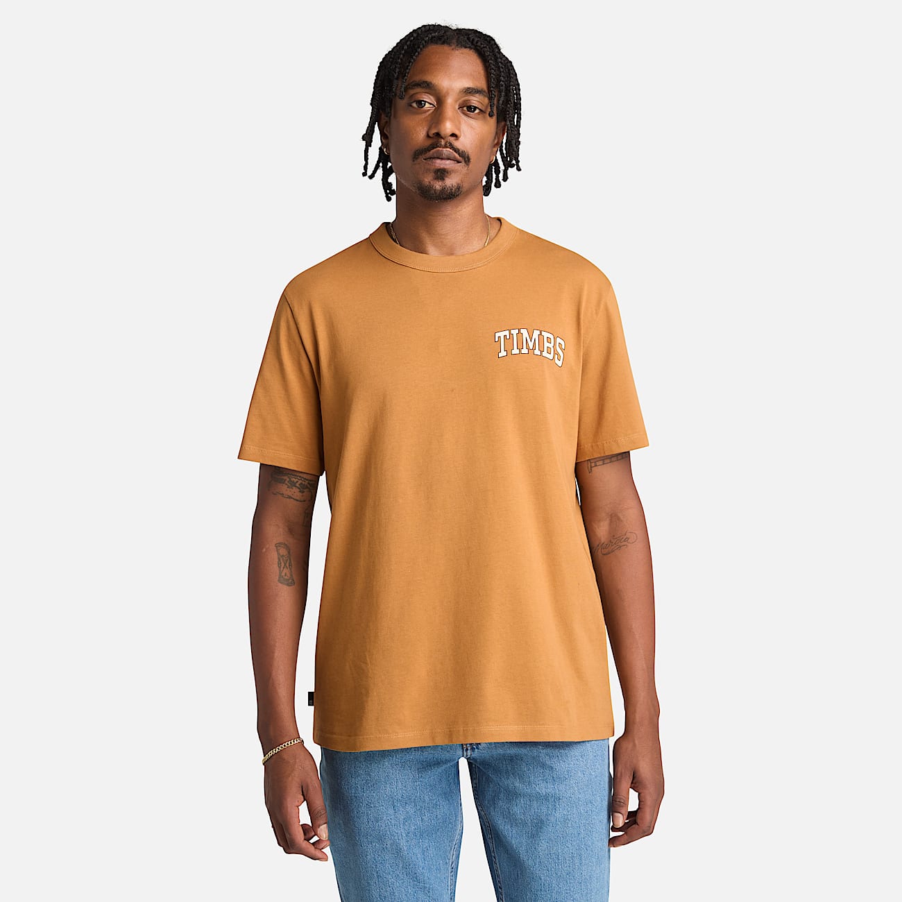 TIMBS Graphic T-Shirt for Men in Dark Yellow - 1