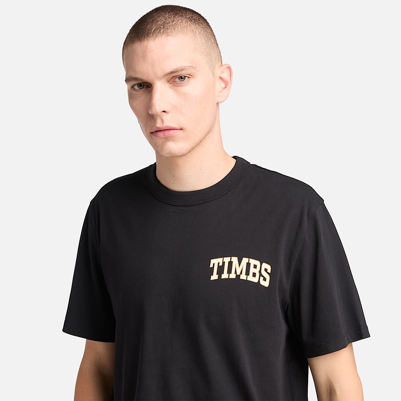 T-shirt à motif TIMBS pour homme en noir - 3
