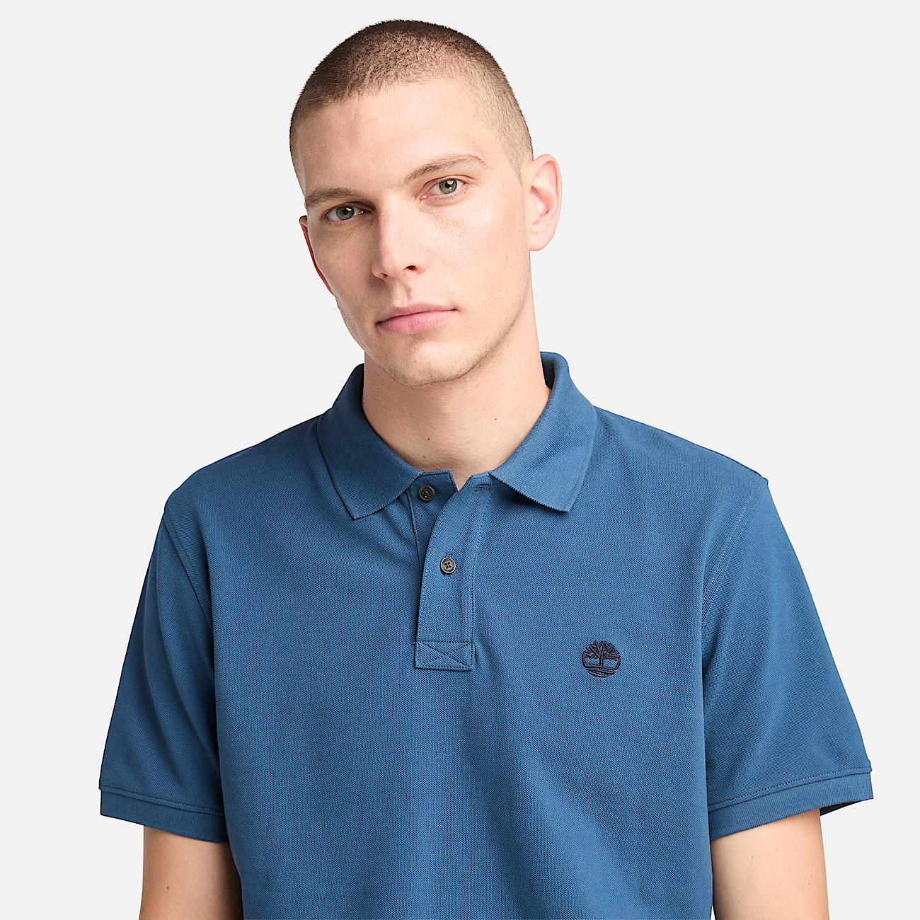 Polo em Piqué Millers River para Homem em azul-escuro - 3