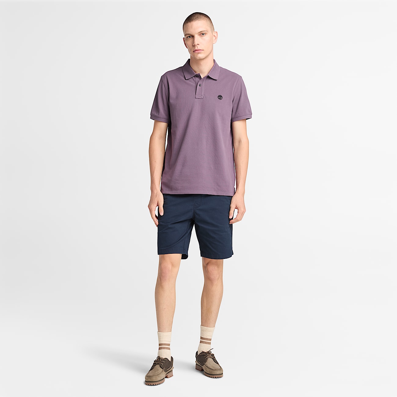 Millers River Pikee-Polohemd für Herren in Violett - 2