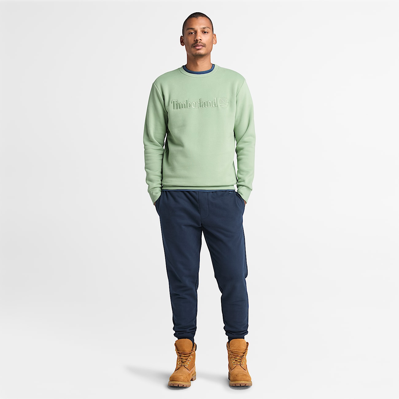 Hampton Crew Neck Sweatshirt for Men in Green - 2