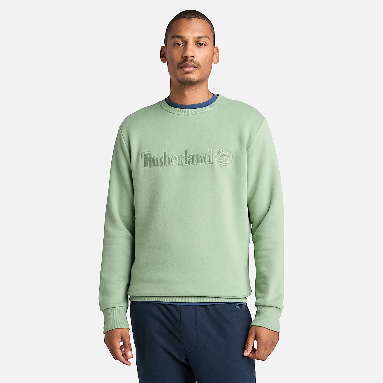 Hampton Crew Neck Sweatshirt for Men in Green - 1