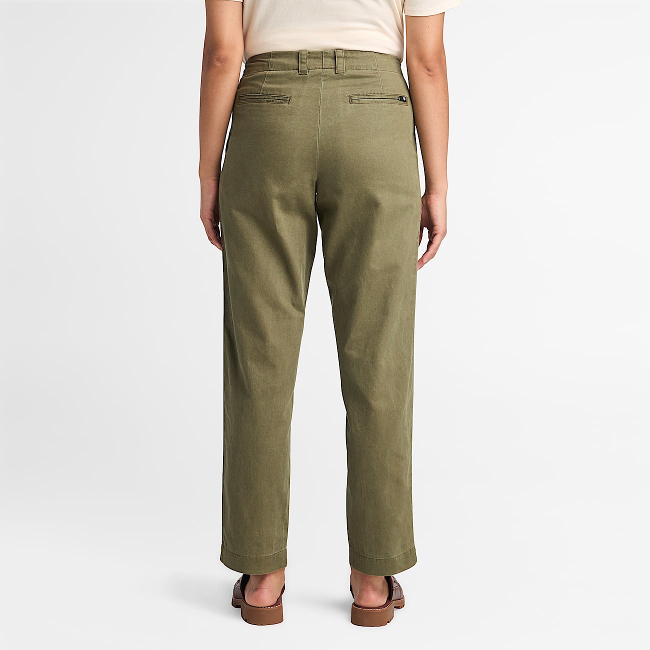 Linnen Utility Fatigue Broek voor dames in groen - 4