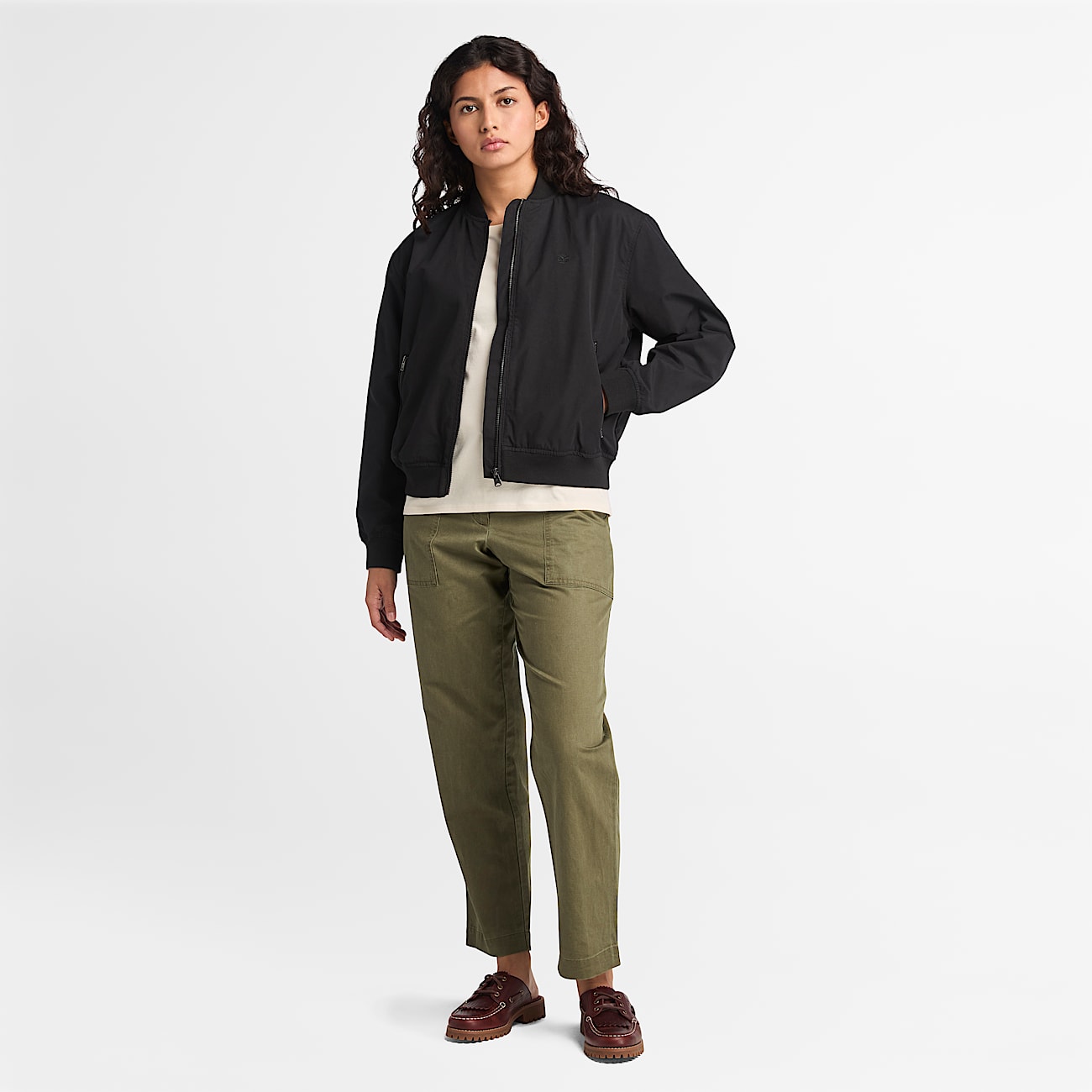 Utility-Bomberjacke für Damen in Schwarz - 2