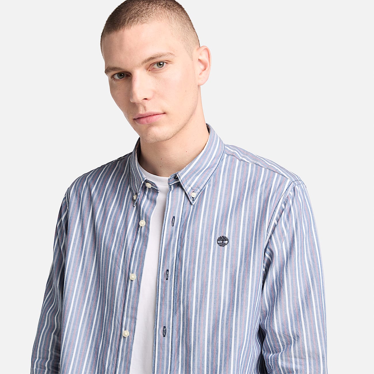 Striped Shirt for Men in Navy - 3