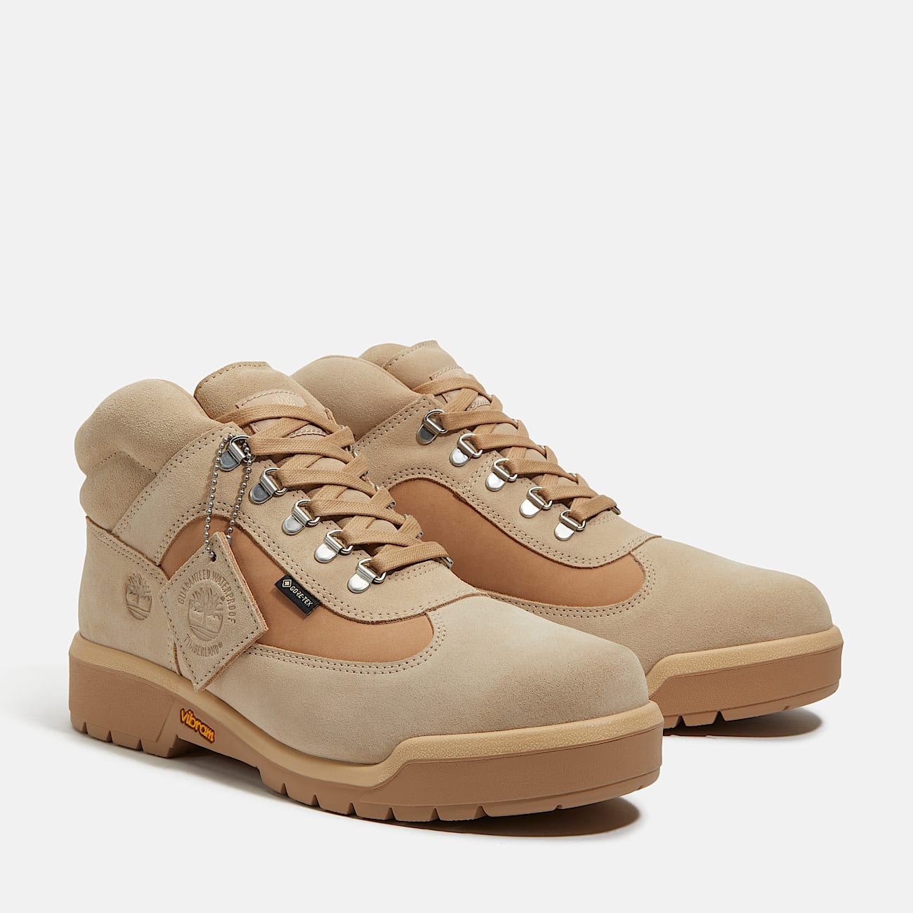 Field Halfhoge Veterboot voor heren in beige - 4