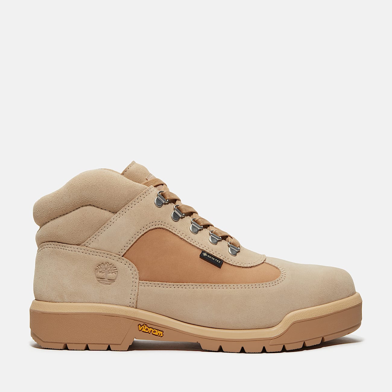 Field Halfhoge Veterboot voor heren in beige - 1