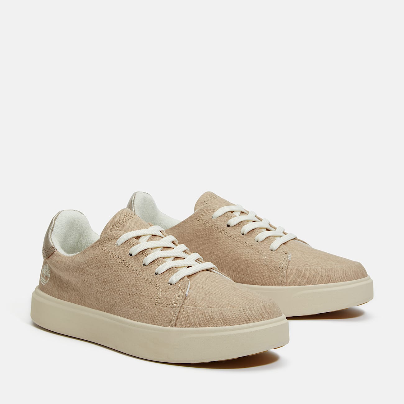 Emerson Street Lace-up Low Trainer for Women in Beige - 4