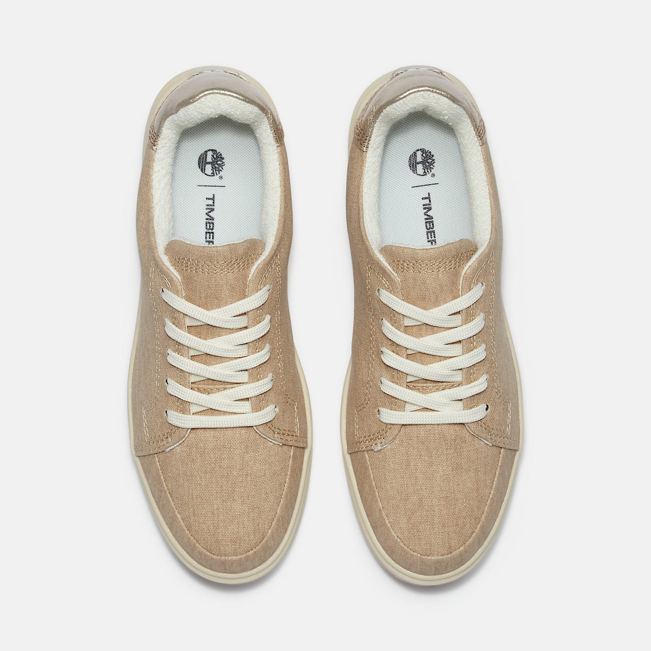 Emerson Street Lace-up Low Trainer for Women in Beige - 2