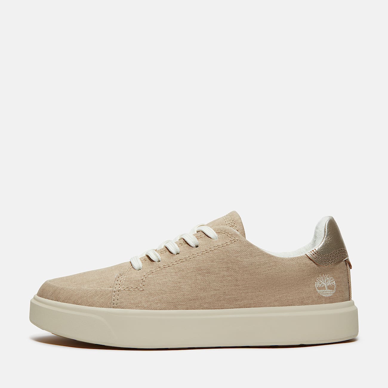 Emerson Street Lace-up Low Trainer for Women in Beige - 8
