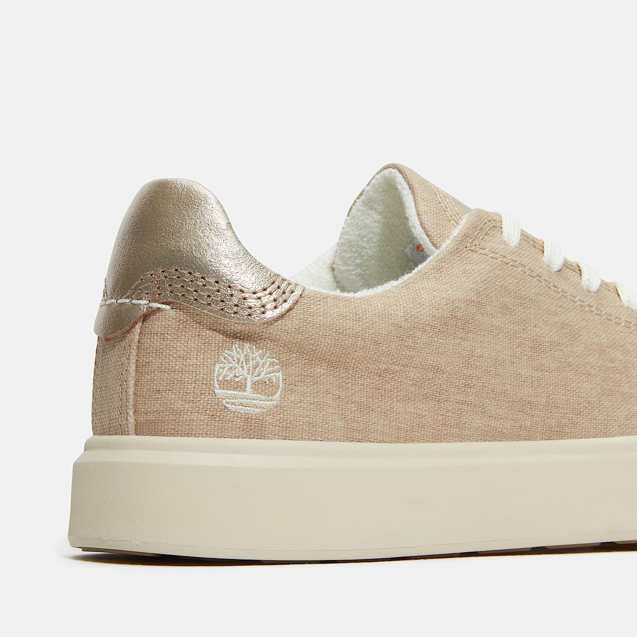 Emerson Street Lace-up Low Trainer for Women in Beige - 7