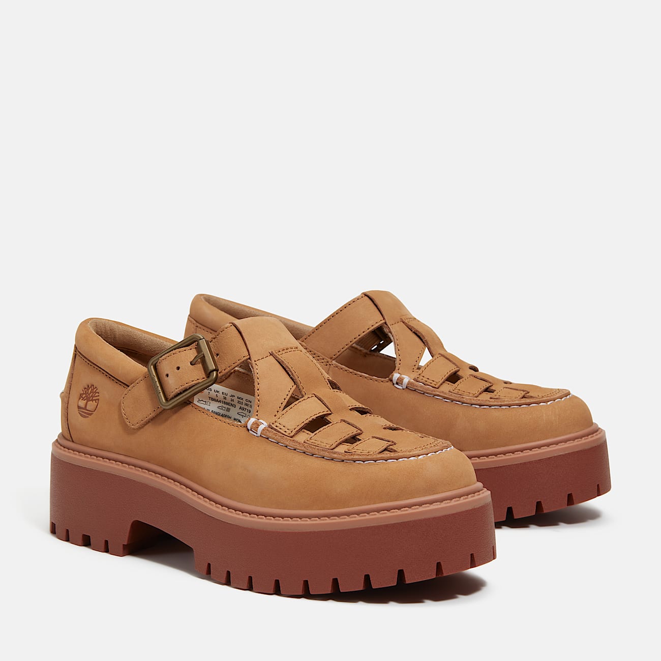 Stone Street Schnallenschuh mit Plattform für Damen in Beige - 7