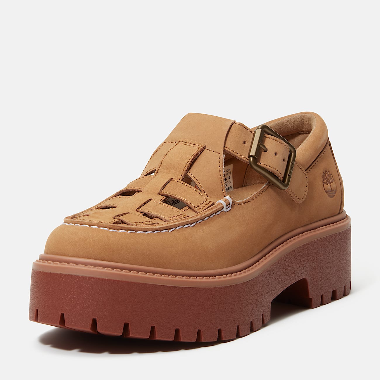 Stone Street Schnallenschuh mit Plattform für Damen in Beige - 12