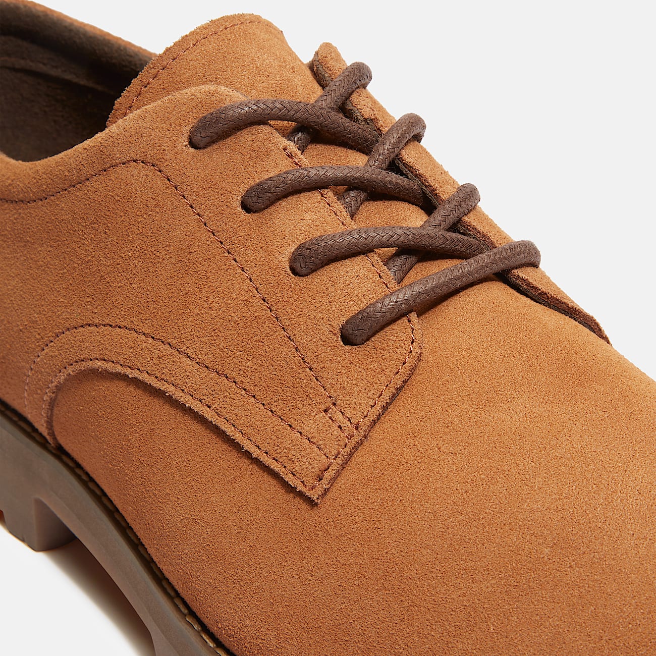 Sapato com Atacadores Britton Square para Homem em castanho