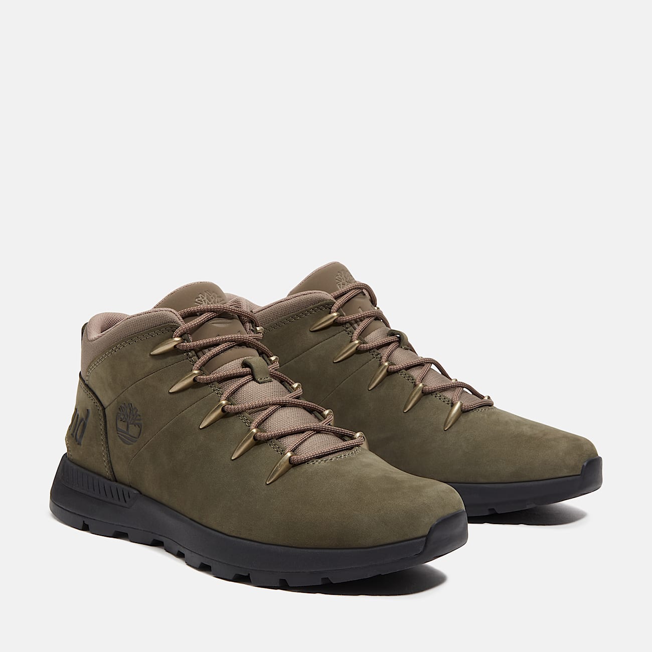 Sprint Trekker Halfhoge Vetersneaker voor heren in donkergroen