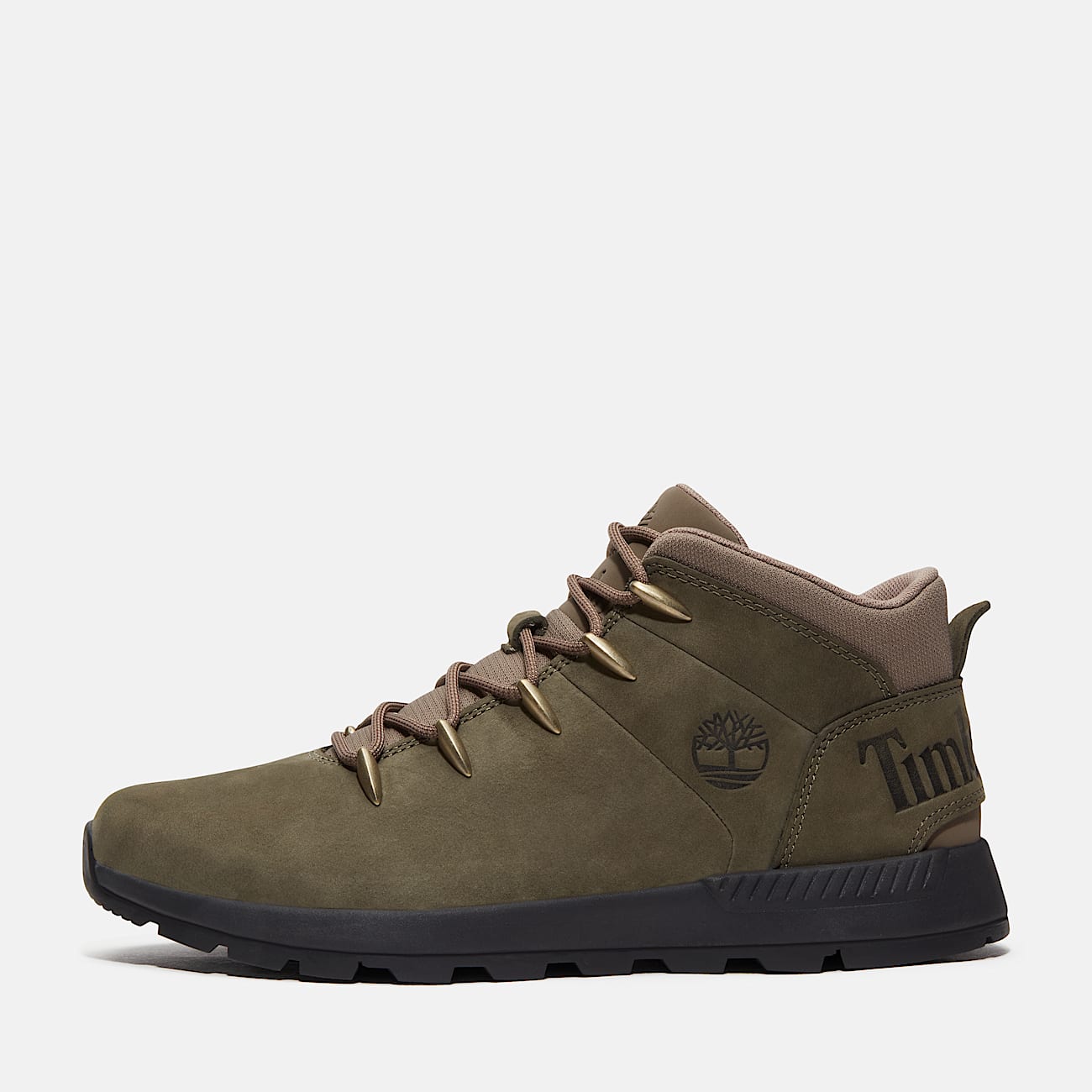 Sprint Trekker Halfhoge Vetersneaker voor heren in donkergroen