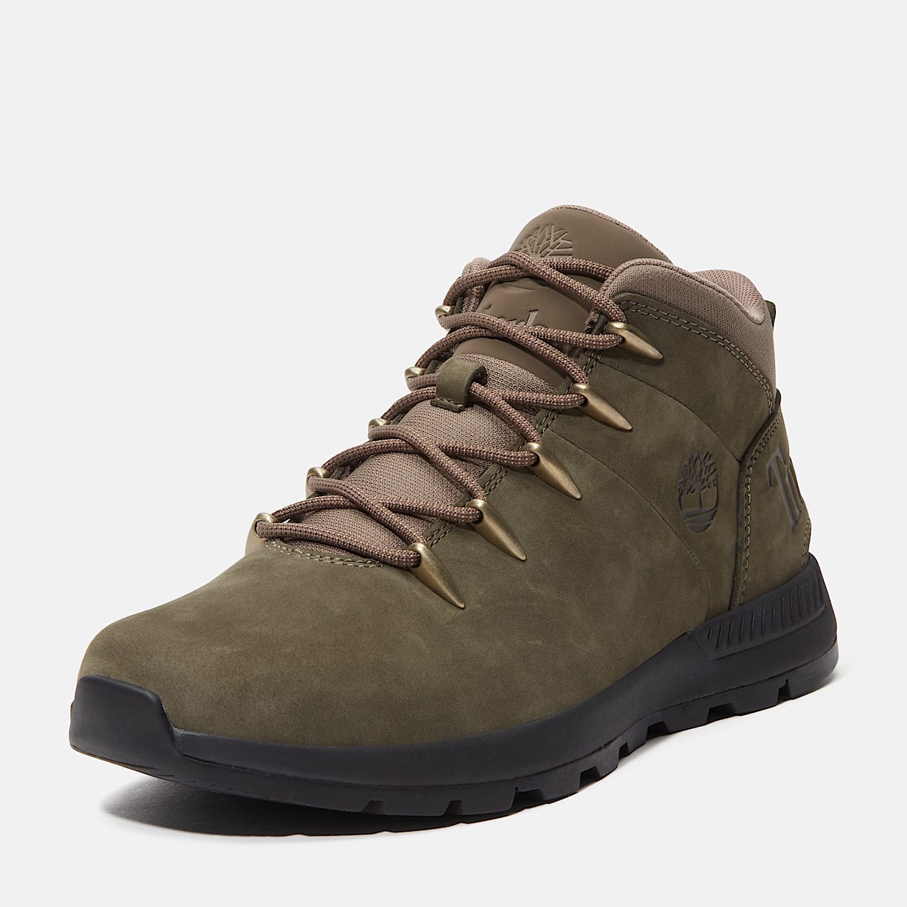 Sprint Trekker Halfhoge Vetersneaker voor heren in donkergroen