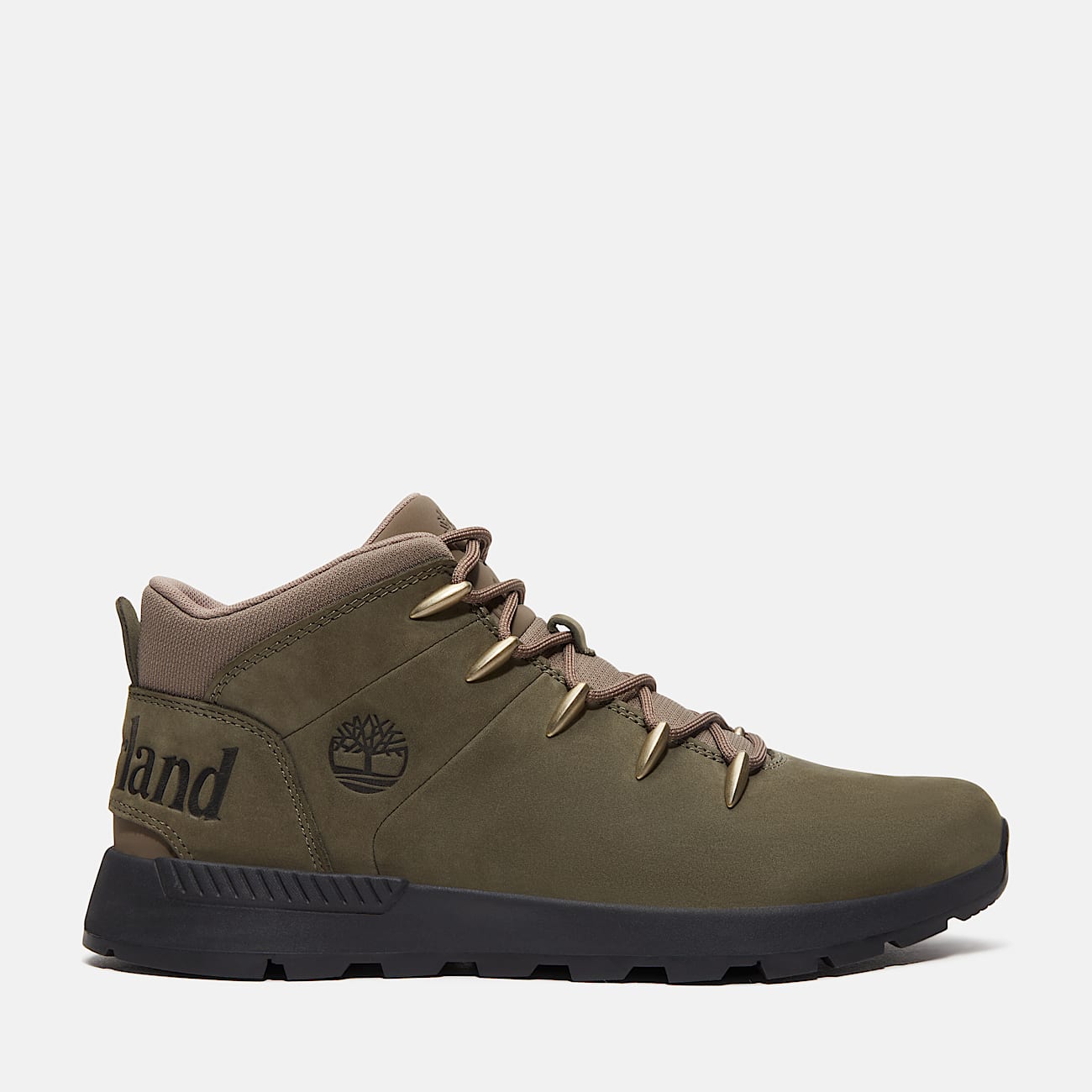 Sprint Trekker Halfhoge Vetersneaker voor heren in donkergroen