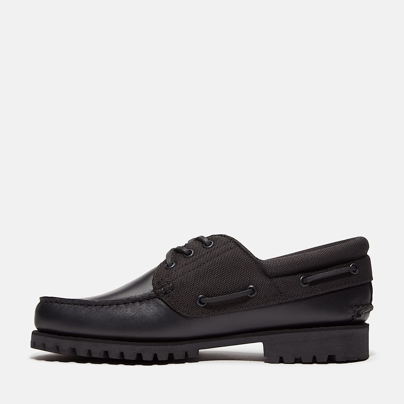 Chaussure bateau authentique cousue main à 3 œillets Timberland® pour homme en noir