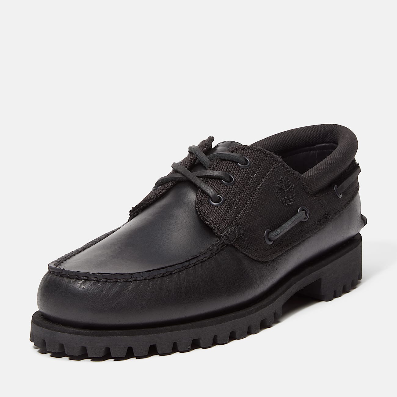 Chaussure bateau authentique cousue main à 3 œillets Timberland® pour homme en noir