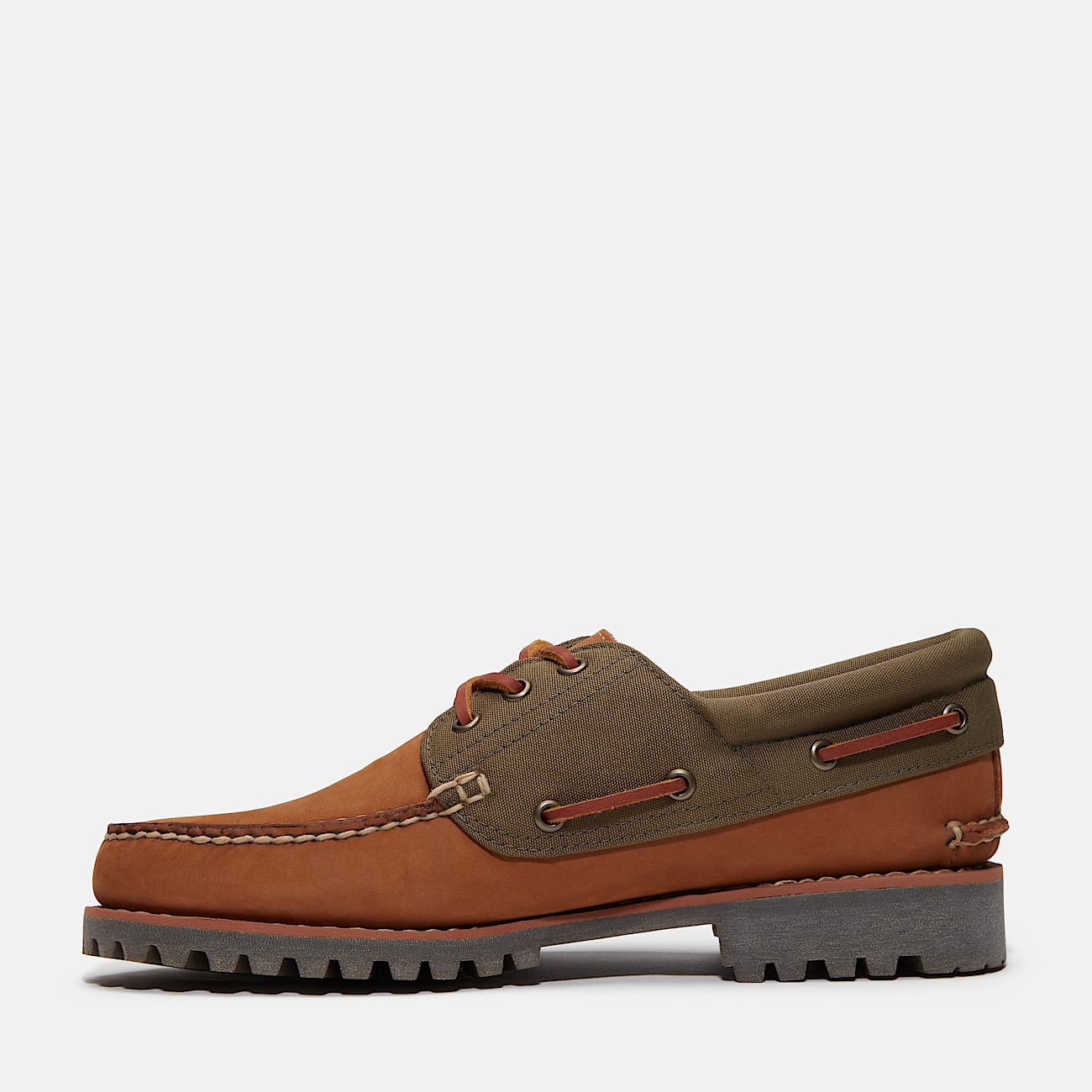 Timberland Authentic 3-Eye Boat Shoe / Taupe Nubuck – Livestock