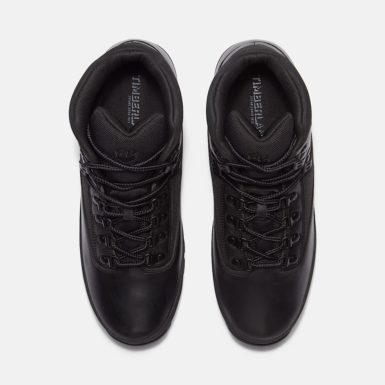 Euro Hiker Leather Boot for Men in Black - 4