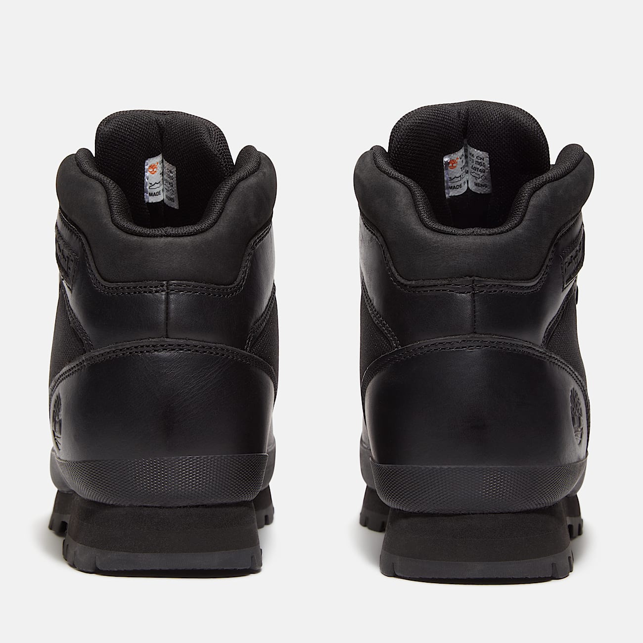 Euro Hiker Leather Boot for Men in Black - 7